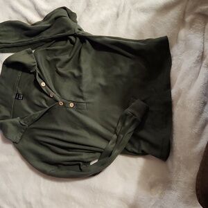 Shein XL forest green long sleeve